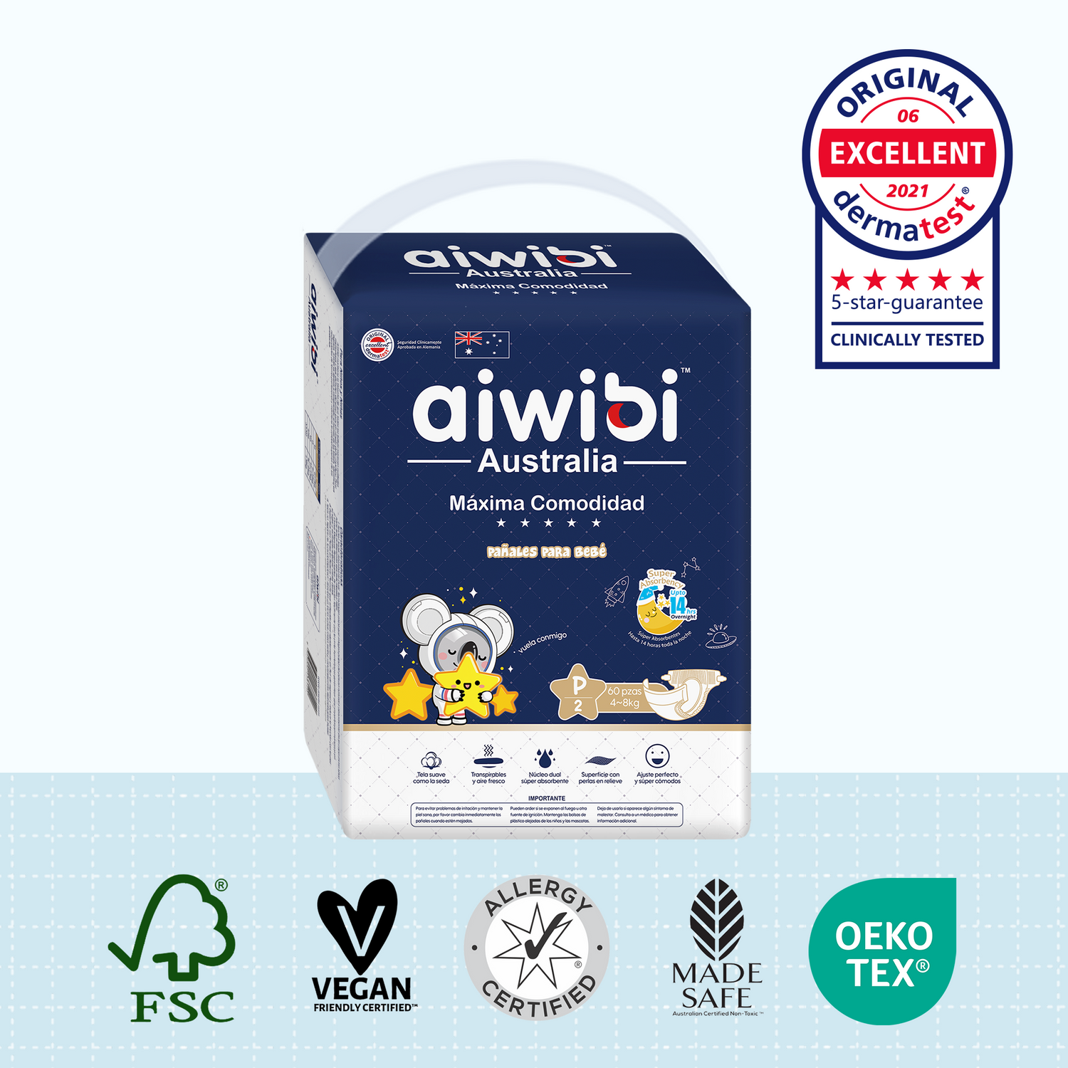 Pañales para Bebé Ultimate Comfort – Talla P (4-8 kg)