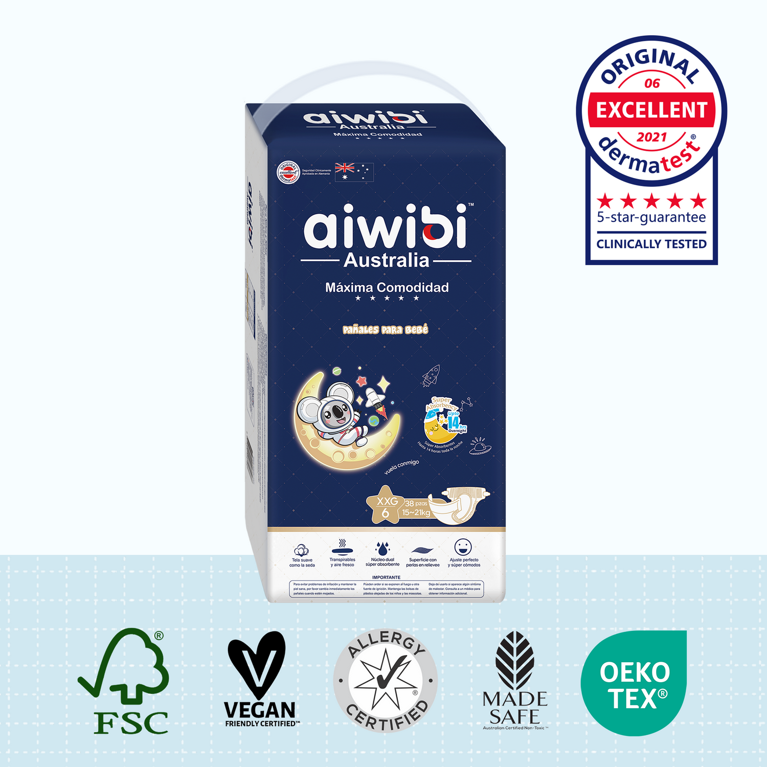 Pañales para Bebé Ultimate Comfort – Talla XXG (15-21 kg)