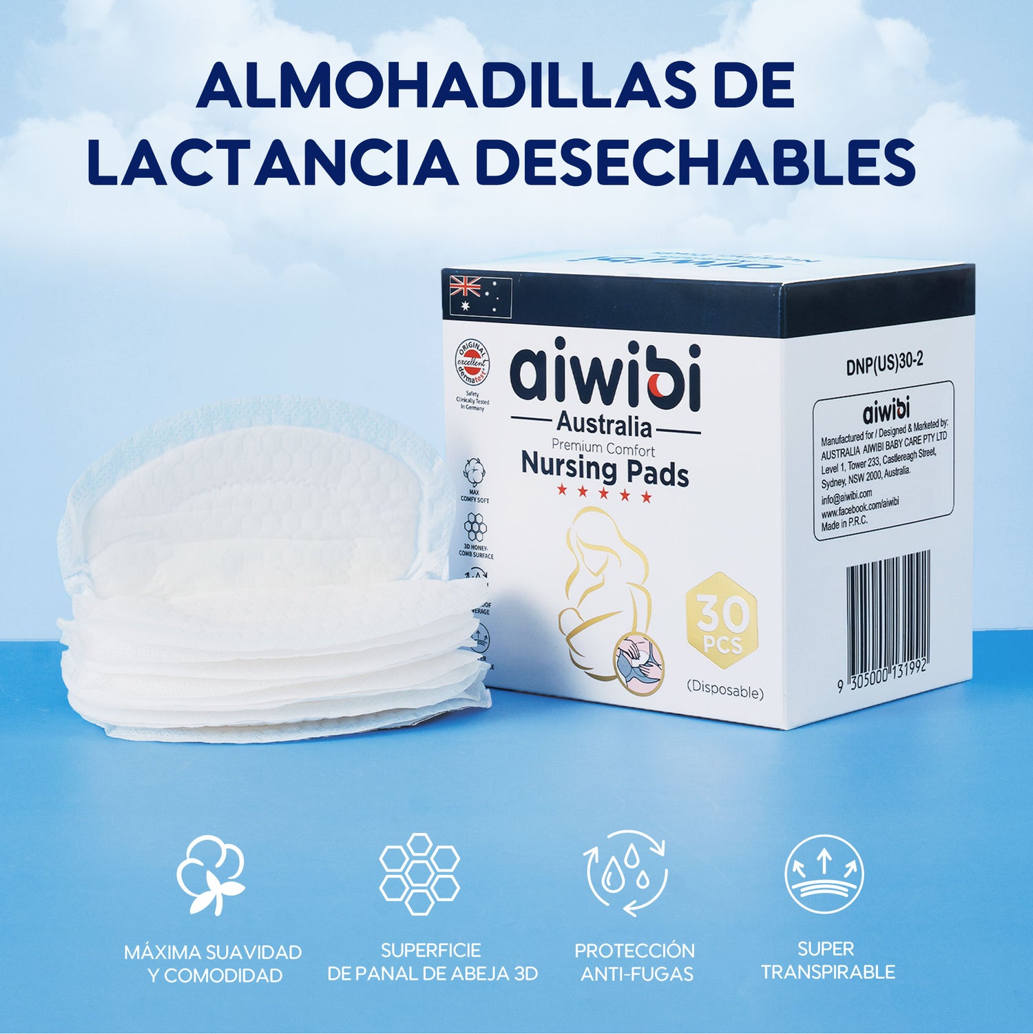Protectores lactantes desechables