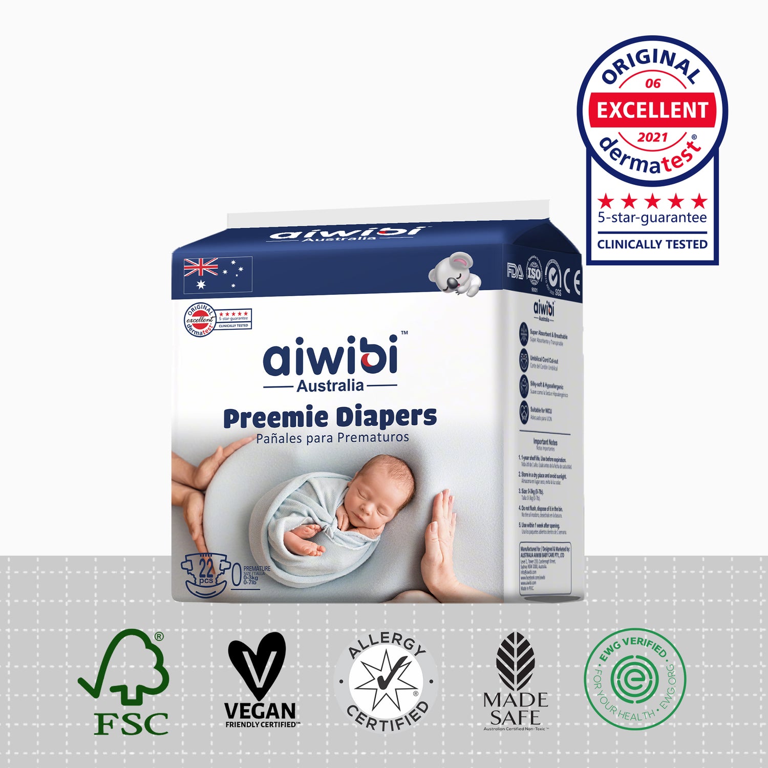 Pañales Ultimate Comfort Prematuro – Talla Prematuro (<3 kg)
