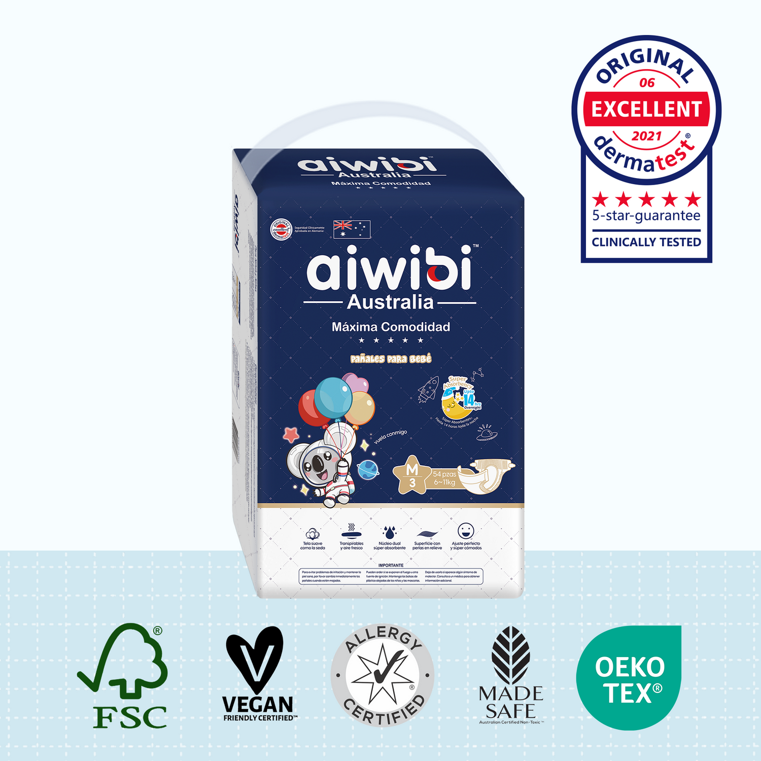 Pañales para Bebé Ultimate Comfort – Talla M (6-11 kg)